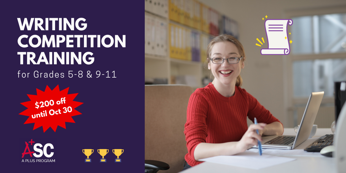 Writing Competition Training banner