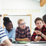 children learning in a classroom at A+ program