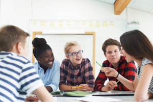 children learning in a classroom at A+ program