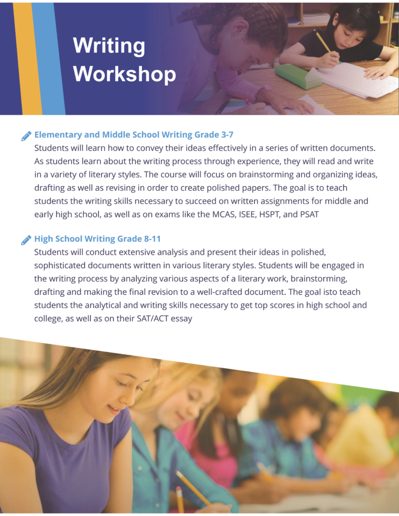 Summer Writing Program | Youth Summer Writing Program